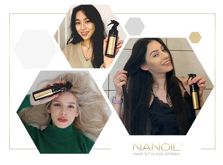 nanoil spray for bedre håndtering af håret